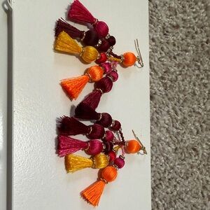 Kate Spade Multicolor Tassel Earrings